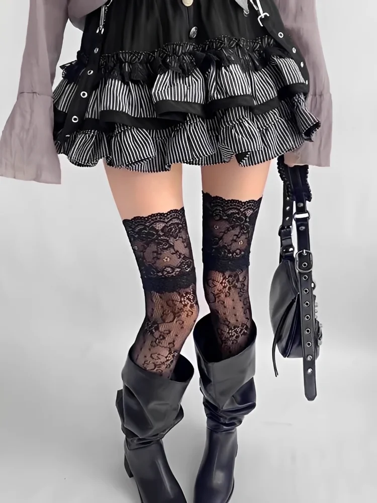 Women'S Sexy Lace Floral Fishnet Stockings Costumes Jk Lolita Thigh High Socks Nylon Mesh Breathable Over The Knee Trim Long
Women'S Sexy Lace Floral Fishnet Stockings Costumes Jk Lolita Thigh High Socks Nylon Mesh Breathable Over The Knee Trim Long