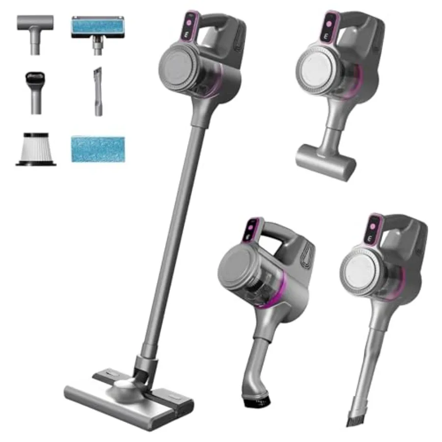 Беспроводные вертикальные пылесосы 15 кПа, беспроводной пылесос для дома с LED-дисплеем, аккумулятор 2000 мАч, большой емкости
Беспроводные вертикальные пылесосы 15 кПа, беспроводной пылесос для дома с LED-дисплеем, аккумулятор 2000 мАч, большой емкости