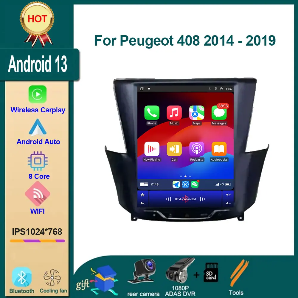 Android 14 For Peugeot 408 2014 - 2019 Car System Radio Video Multimedia Navigation Wireless GPS Carplay WIFI DVD 2din
Android 14 For Peugeot 408 2014 - 2019 Car System Radio Video Multimedia Navigation Wireless GPS Carplay WIFI DVD 2din