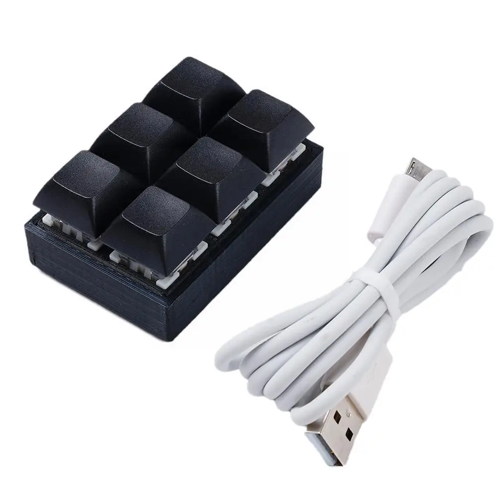 6 Keys Keyboard USB Custom Programmable Macro Keypad One-key Blue Keyboard Mechanical Keys Shortcut Mini Switch
6 Keys Keyboard USB Custom Programmable Macro Keypad One-key Blue Keyboard Mechanical Keys Shortcut Mini Switch