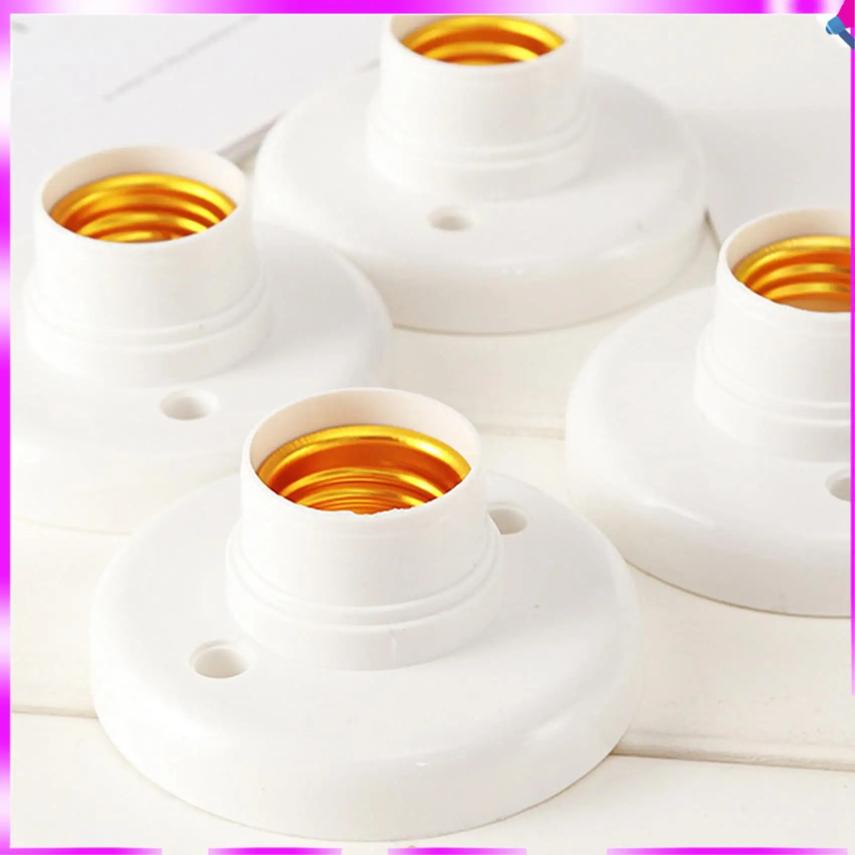 N96R 100Pcs E27 Plastic Screw Lamp Holder Round Lamp Holder Bulb Socket Holder Adapter
N96R 100Pcs E27 Plastic Screw Lamp Holder Round Lamp Holder Bulb Socket Holder Adapter