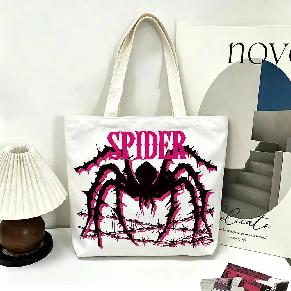 Spider Printed Canvas Tote Bag Shoulder Bag Commuter Mommy Shopping Bag
Spider Printed Canvas Tote Bag Shoulder Bag Commuter Mommy Shopping Bag