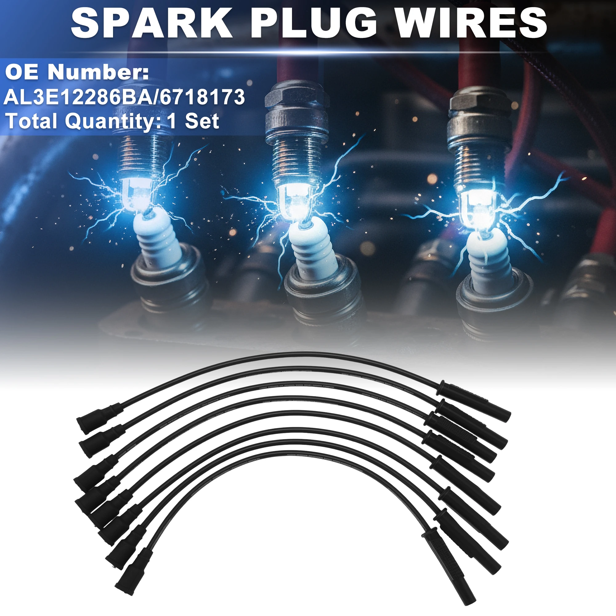 UXCELL 1 set Spark Plug Wire for Ford F-150 V8 6.2L 2010-2014 AL3E12286BA/6718173
UXCELL 1 set Spark Plug Wire for Ford F-150 V8 6.2L 2010-2014 AL3E12286BA/6718173
