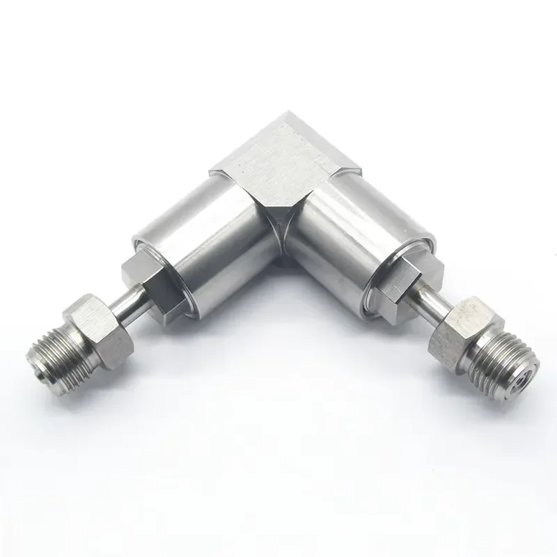 High Pressure Pipe Fitting 1/4'' Dual 90 Degree Swivel of Waterjet Machine
High Pressure Pipe Fitting 1/4'' Dual 90 Degree Swivel of Waterjet Machine