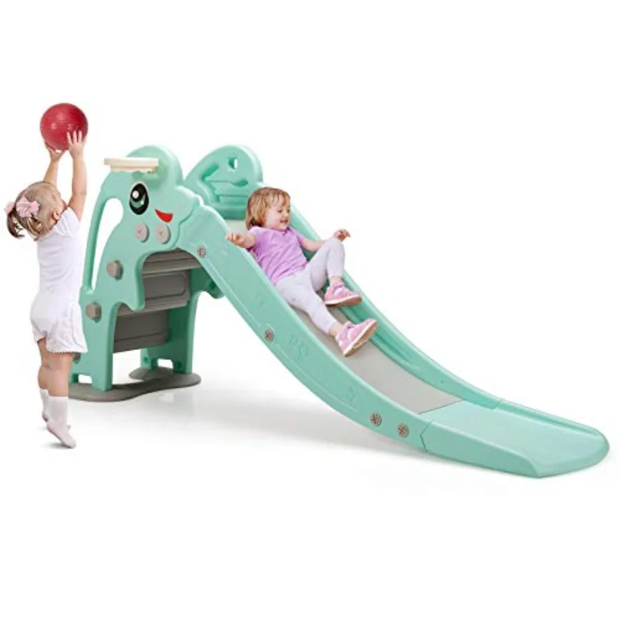 Toddler Slide Large Slide Play Climber Set with Long Slipping Slope Basketball Hoop and Ball Enclosed Steps Easy Assemble Indoo
Toddler Slide Large Slide Play Climber Set with Long Slipping Slope Basketball Hoop and Ball Enclosed Steps Easy Assemble Indoo