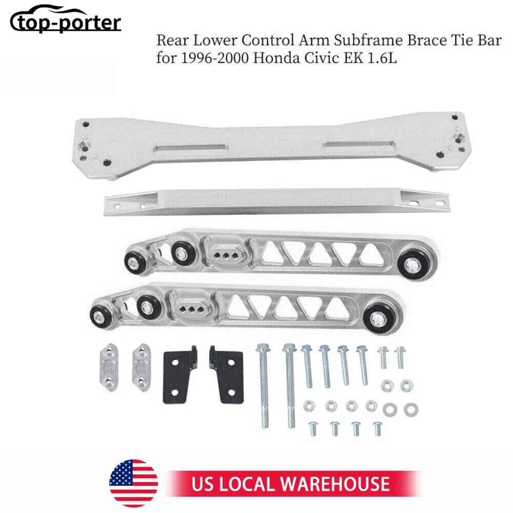 For Honda Civic EK 1996-2000 Rear Lower Control Arm Subframe Brace Tie Bar Kit For 1996-2000 Honda Civic HX Coupe 2D 1.6L
For Honda Civic EK 1996-2000 Rear Lower Control Arm Subframe Brace Tie Bar Kit For 1996-2000 Honda Civic HX Coupe 2D 1.6L