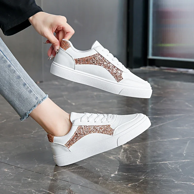 Women's Vulcanized Walking Running Shoes Women's Casual Lightweight Casual Tennis Sports Shoes 2025 New White Flat Shoes
Women's Vulcanized Walking Running Shoes Women's Casual Lightweight Casual Tennis Sports Shoes 2025 New White Flat Shoes