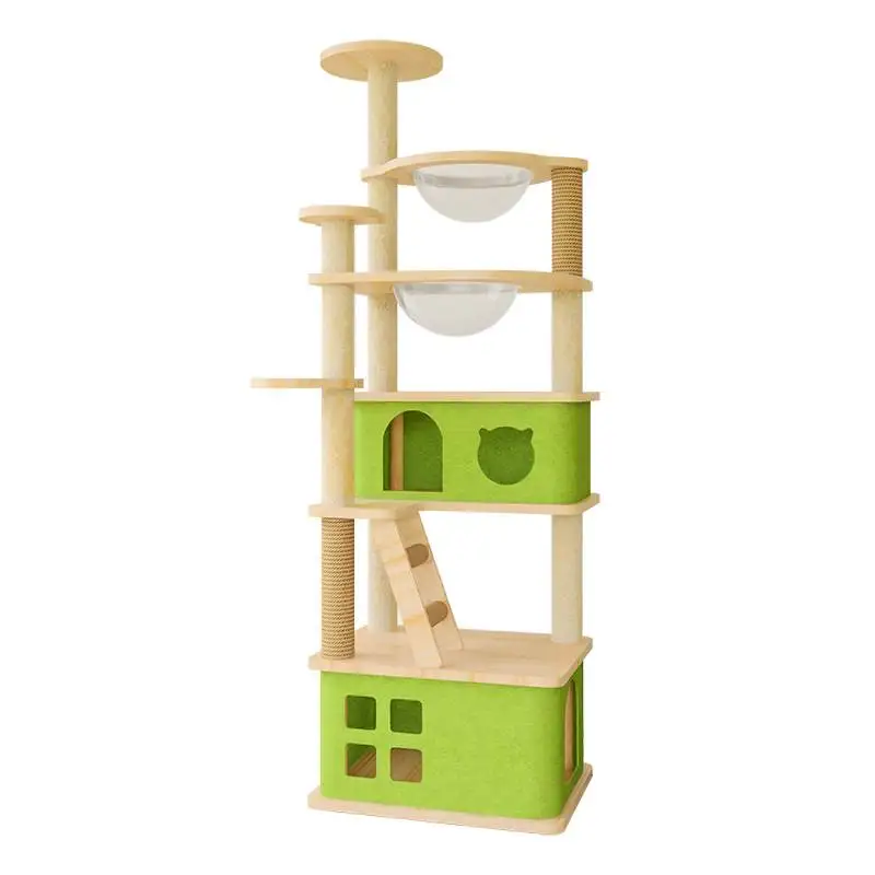 cat tree integrated, stable and non-shaking, enlarged base, shelf, double space capsule, jumping platform
cat tree integrated, stable and non-shaking, enlarged base, shelf, double space capsule, jumping platform
