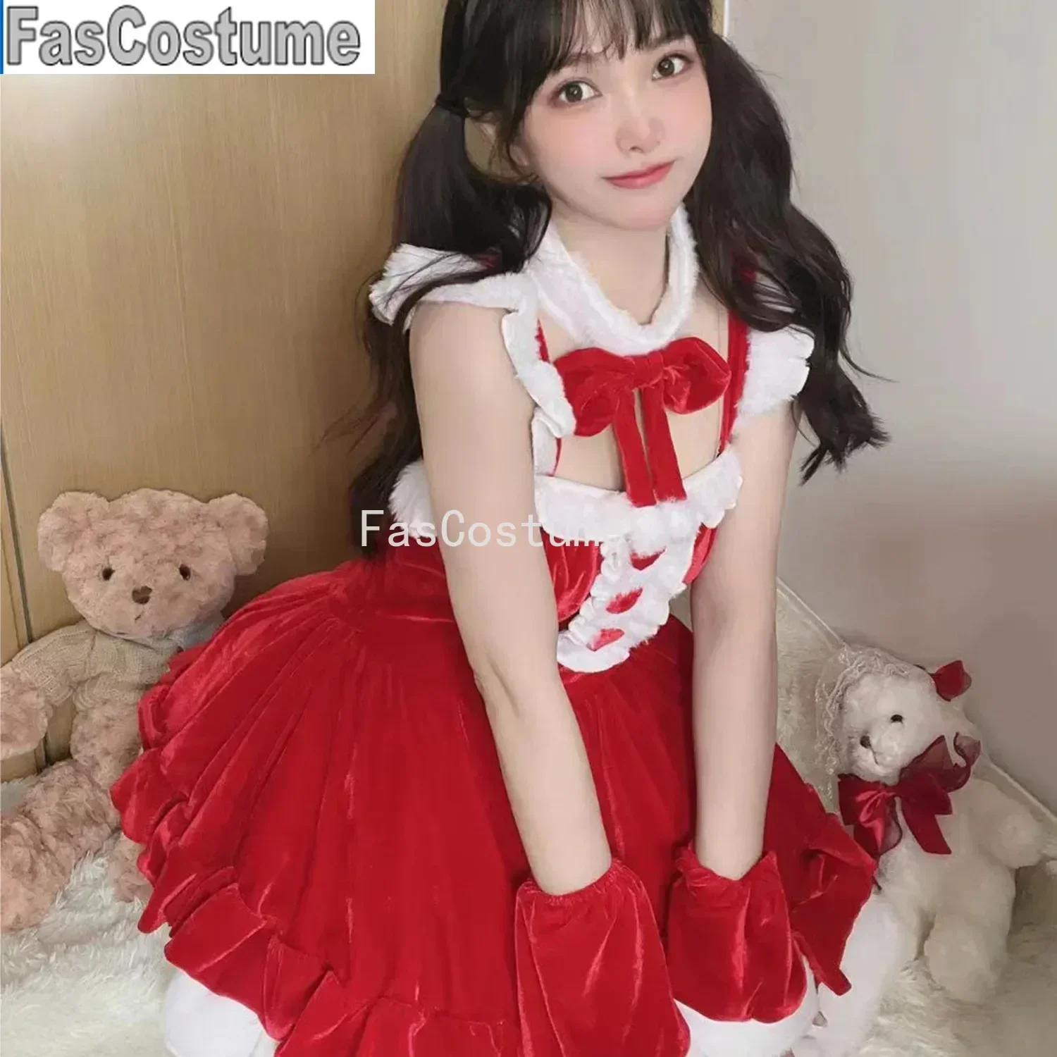 Winter Red Christmas Princess Cosplay Halloween Costumes Sexy Dress with Gloves Temptation Anime Lolita Rabbit Cosplay Uniform
Winter Red Christmas Princess Cosplay Halloween Costumes Sexy Dress with Gloves Temptation Anime Lolita Rabbit Cosplay Uniform