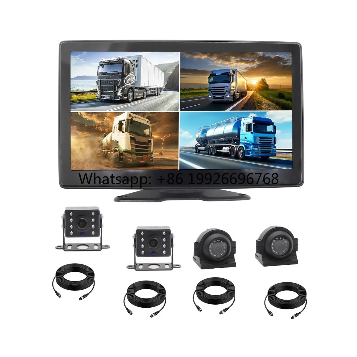 10 Inch AI Touch Quad Screen 1080P Monitor DVR Recorder Vehicle Side Camera Blind Spot Detection System Truck
10 Inch AI Touch Quad Screen 1080P Monitor DVR Recorder Vehicle Side Camera Blind Spot Detection System Truck