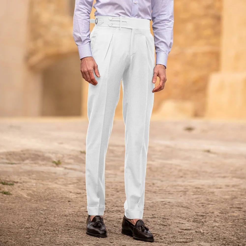 Men's Trousers Classic Men's Pants for Man Solid Color Casual Business Polyester Straight-Leg Work Trouser Tailoring Clothing
Men's Trousers Classic Men's Pants for Man Solid Color Casual Business Polyester Straight-Leg Work Trouser Tailoring Clothing