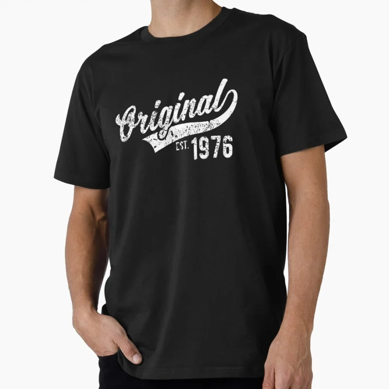 70s Retro Born in 1976 vintage 50th birthday gift Gift T shirt Men's 100% cotton Short Sleeve Graphic clothes All size tee S-6XL
70s Retro Born in 1976 vintage 50th birthday gift Gift T shirt Men's 100% cotton Short Sleeve Graphic clothes All size tee S-6XL