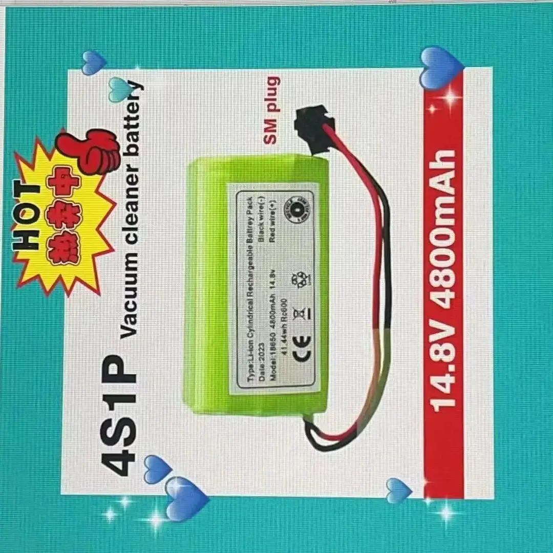 14,8V 4800mAh 4S1P Batteria SM, per Ecovacs Deebot N79 N79 SN 622 Easy RoboVac 11 11S RoboVac 30 ecc. 
14,8V 4800mAh 4S1P Batteria SM, per Ecovacs Deebot N79 N79 SN 622 Easy RoboVac 11 11S RoboVac 30 ecc.