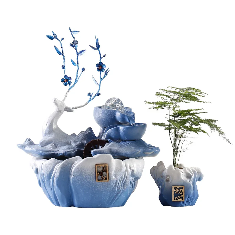 Lucky flowing water fountain ornaments creative Chinese circulation aquatic wealth all the way to the office housewarming openin
Lucky flowing water fountain ornaments creative Chinese circulation aquatic wealth all the way to the office housewarming openin