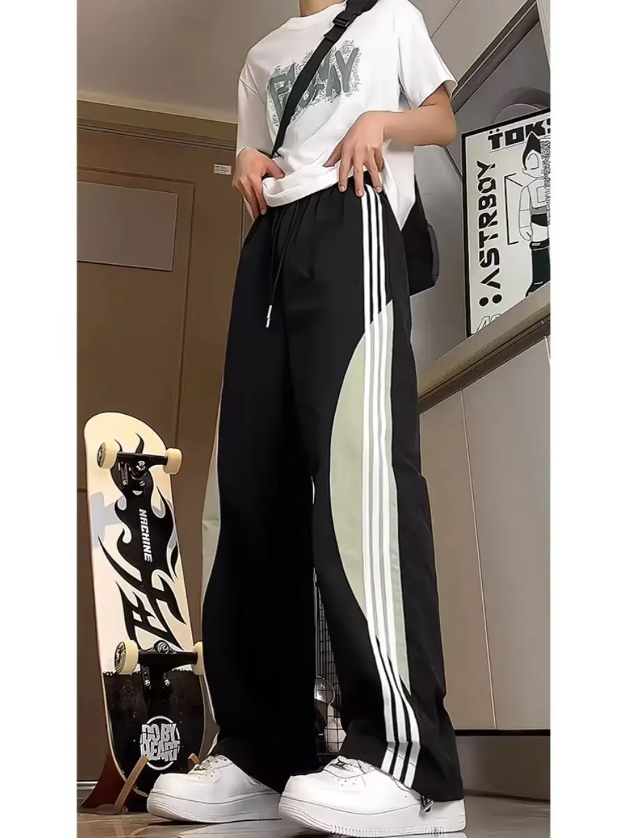 Casual pants with straight legs wide legs small stature loose fit ankle binding high waist drawstring pink work pants wo
Casual pants with straight legs wide legs small stature loose fit ankle binding high waist drawstring pink work pants wo