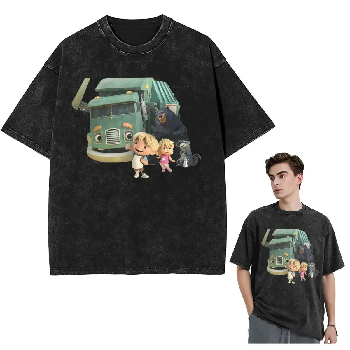 Streetwear T-Shirts Trash Truck Netflix Washed T Shirt Short Sleeve Hip Hop T-Shirt Tops Tees for Men Women
Streetwear T-Shirts Trash Truck Netflix Washed T Shirt Short Sleeve Hip Hop T-Shirt Tops Tees for Men Women