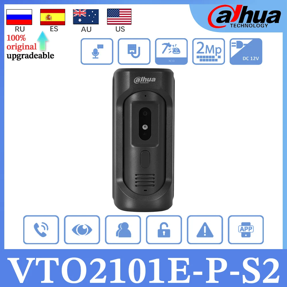 Dahua Original VTO2101E-P-S2 IP Villa Door Station HD CMOS camera ICR night vision and voice prompt IP65&IK10 TCP/IP/SIP
Dahua Original VTO2101E-P-S2 IP Villa Door Station HD CMOS camera ICR night vision and voice prompt IP65&IK10 TCP/IP/SIP