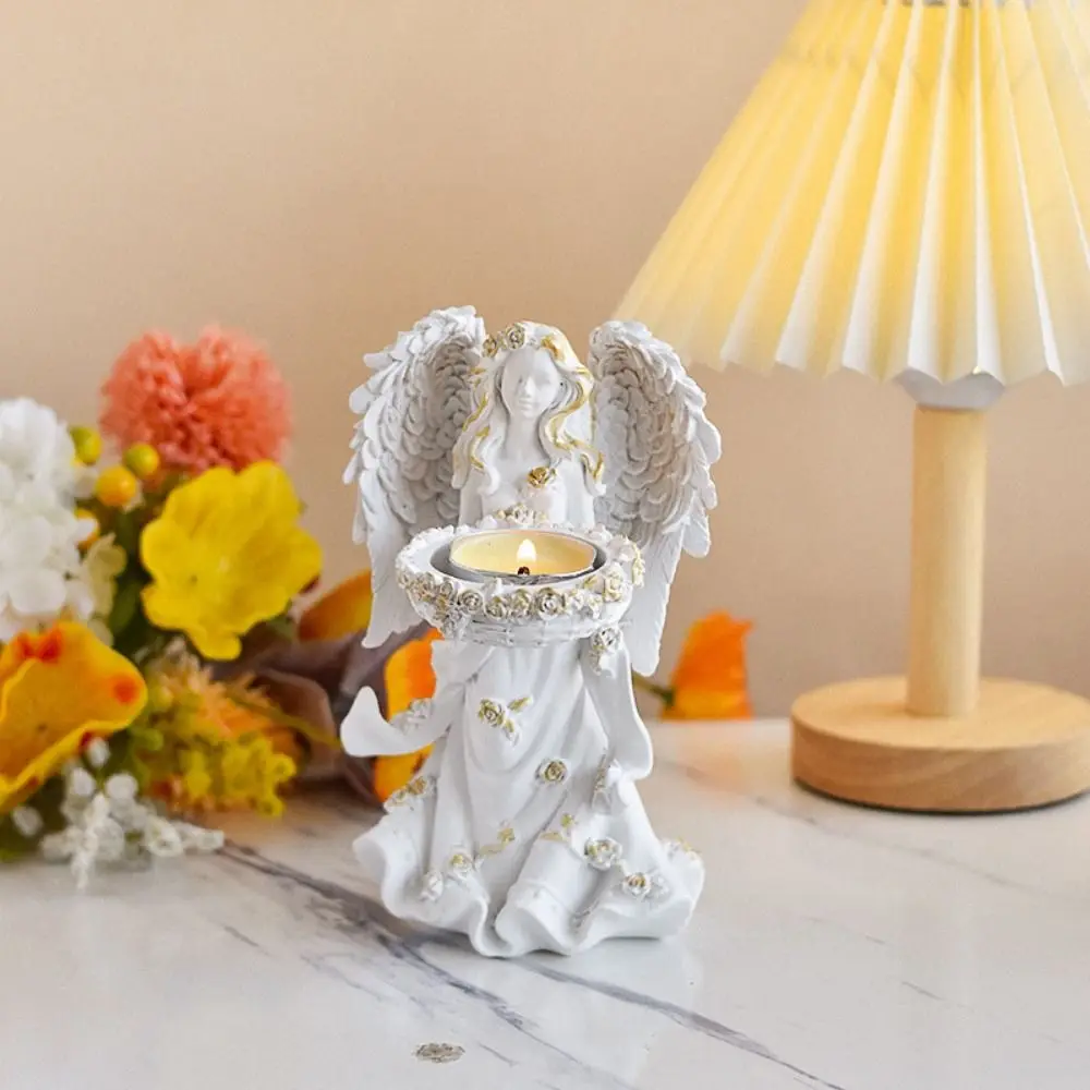 Cartoon Guardian Angel Figurine Light Luxury Cute Resin Angel Statue Handmade Flower Fairy Candle Ornaments Decorative Props
Cartoon Guardian Angel Figurine Light Luxury Cute Resin Angel Statue Handmade Flower Fairy Candle Ornaments Decorative Props