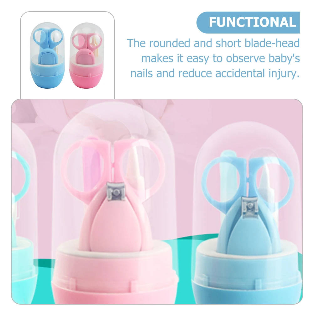 2 Sets Baby Nail Kit Stainless Steel Scissors Clippers File Nose Cleaner Toddler Grooming Tools Safe Rounded Blade Kids Nail
2 Sets Baby Nail Kit Stainless Steel Scissors Clippers File Nose Cleaner Toddler Grooming Tools Safe Rounded Blade Kids Nail