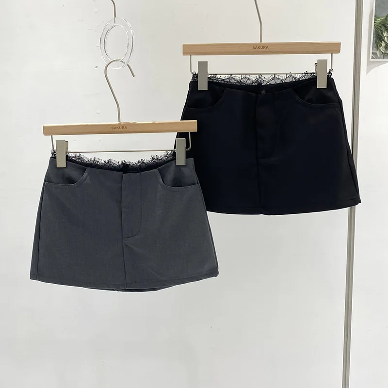 Low Waist Lace Patchwork Suit Short Skirt Women's Summer 2024 New Korean Version Sexy Spicy A-Line Skirt Commute Style
Low Waist Lace Patchwork Suit Short Skirt Women's Summer 2024 New Korean Version Sexy Spicy A-Line Skirt Commute Style