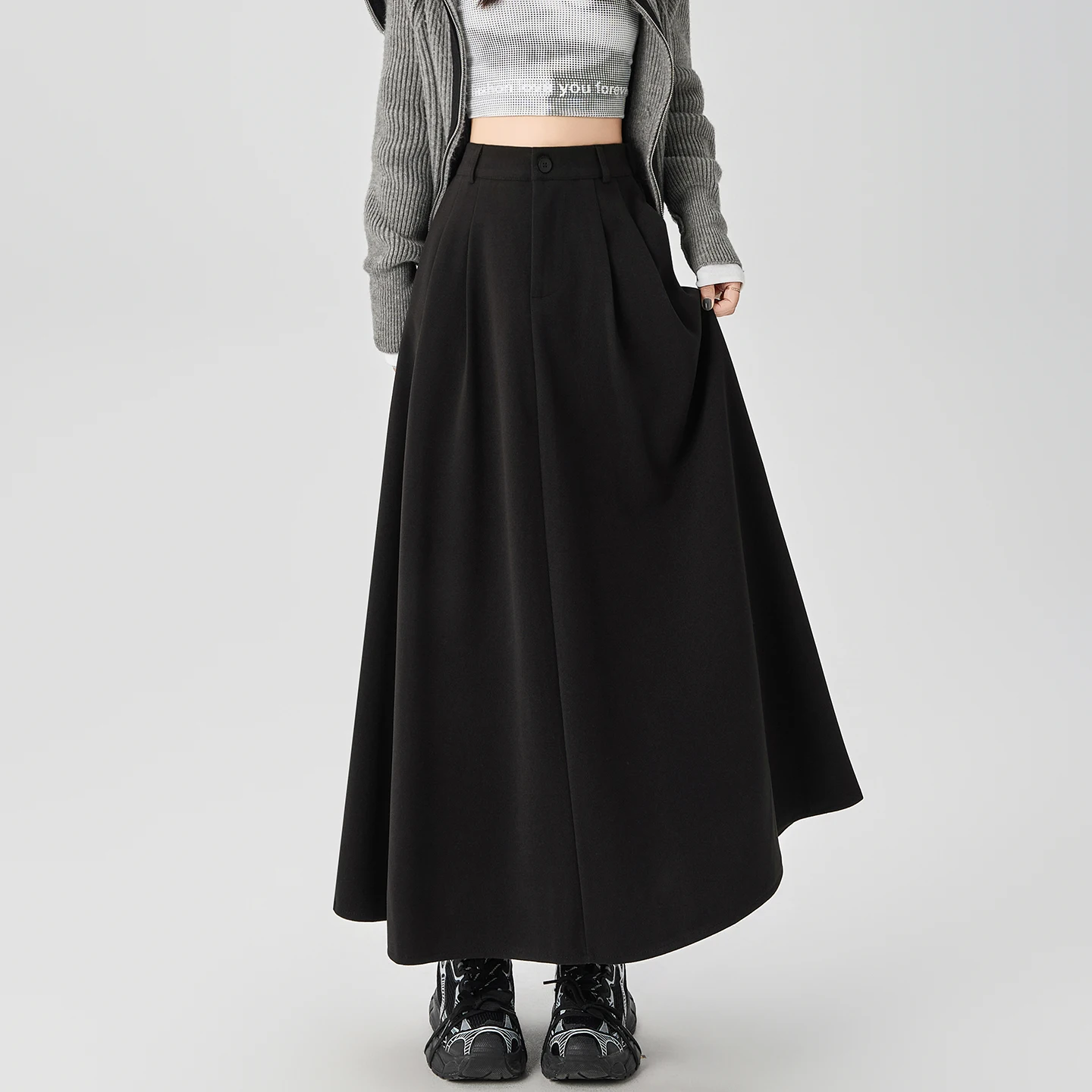 Caramel Color Umbrella Skirt High Waist A-Line Midi Suit Women's Faion Autumn Winter Wool Hepburn Sle f-length Skirts
Caramel Color Umbrella Skirt High Waist A-Line Midi Suit Women's Faion Autumn Winter Wool Hepburn Sle f-length Skirts