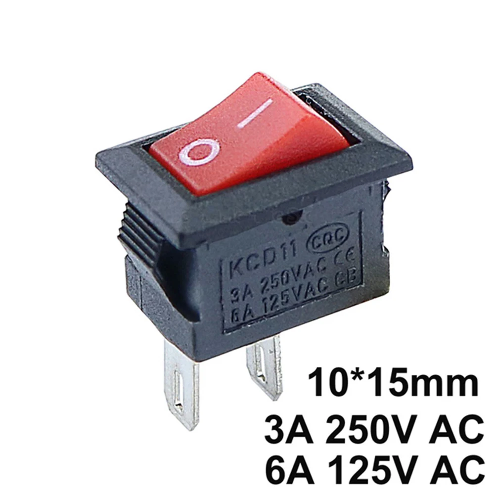 10Pcs Rocker Switches 2Pins Copper Feet 6A125VAC/3A250VAC Auto Truck Boat Round Rocker Switch ON/OFF Toggle SPST Switches
10Pcs Rocker Switches 2Pins Copper Feet 6A125VAC/3A250VAC Auto Truck Boat Round Rocker Switch ON/OFF Toggle SPST Switches