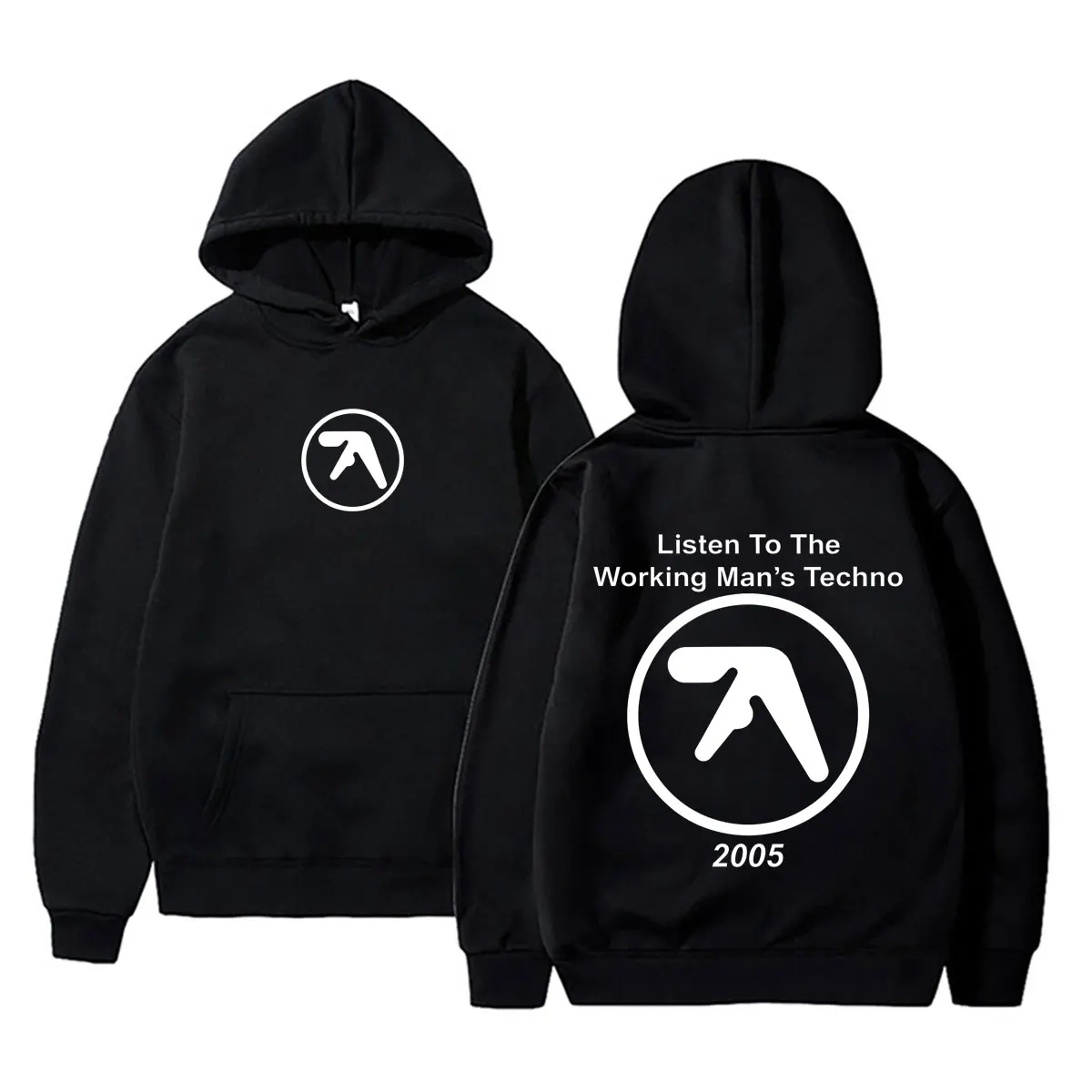 Aphex Twin Listen To The Working Man's Techno Hoodie Men Women Fashion Oversized Sweatshirt Male Casual Vintage Pullover Hoodies
Aphex Twin Listen To The Working Man's Techno Hoodie Men Women Fashion Oversized Sweatshirt Male Casual Vintage Pullover Hoodies
