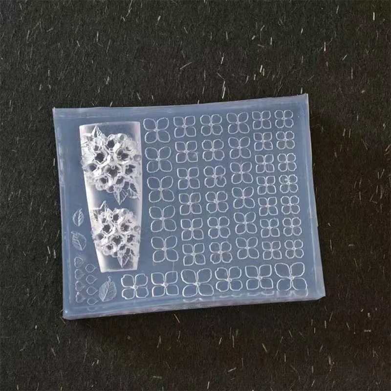 DIY Design Silicone Petal Soft Stamping Plates Manicure Art Mold Decor Tools Hydrangea 3D High Transparency Nail Carving Mold
DIY Design Silicone Petal Soft Stamping Plates Manicure Art Mold Decor Tools Hydrangea 3D High Transparency Nail Carving Mold