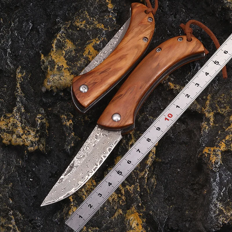 Damascus steel high hardness Mini survival portable home collection a folding knife
Damascus steel high hardness Mini survival portable home collection a folding knife