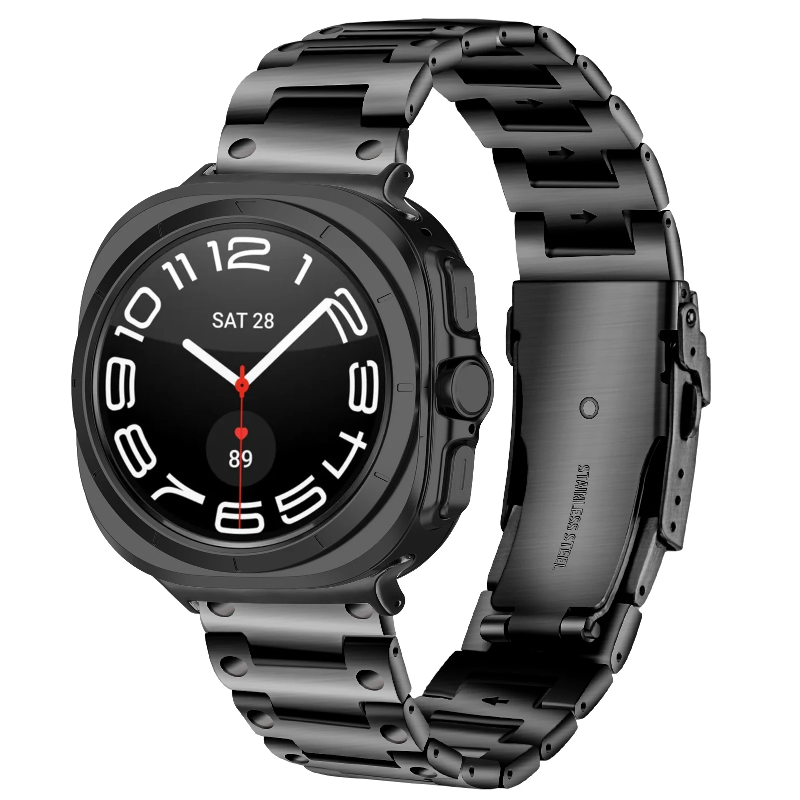 Ремешок из нержавеющей стали для Samsung Galaxy Watch 7 Ultra 47 мм, браслет с пряжкой-черепахой сзади для часов 7 ultra
Ремешок из нержавеющей стали для Samsung Galaxy Watch 7 Ultra 47 мм, браслет с пряжкой-черепахой сзади для часов 7 ultra