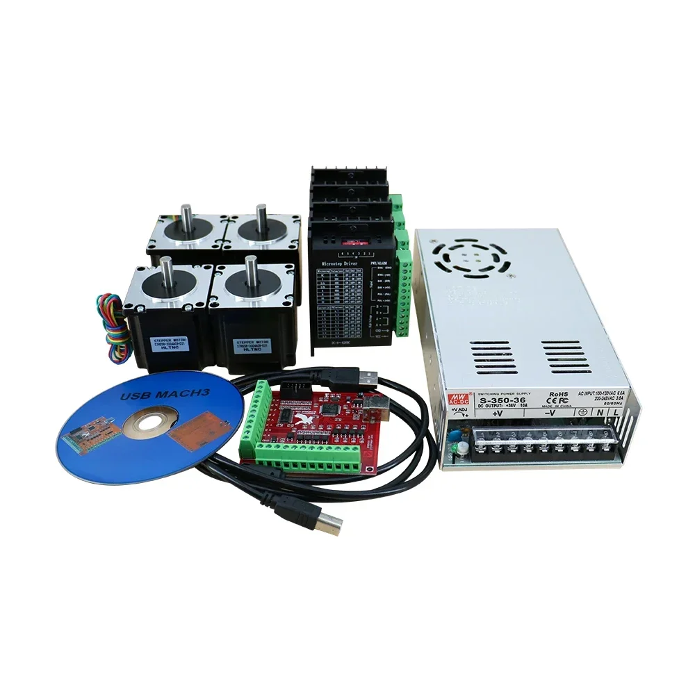 New Nema 23 Stepper Motor 57HS56-2804A08-D21 Nema23 57HS56 2-Phase Hybrid Stepper Motor TB6600 Driver Kits
New Nema 23 Stepper Motor 57HS56-2804A08-D21 Nema23 57HS56 2-Phase Hybrid Stepper Motor TB6600 Driver Kits