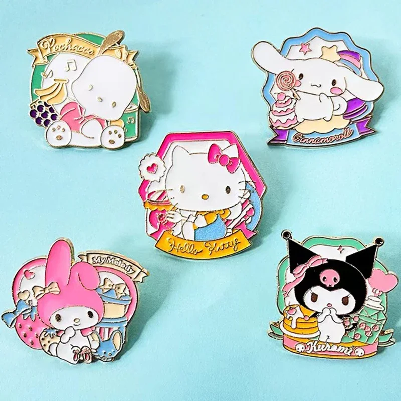 Новые 6-стили Sanrio Pochacco Kuromi Cinnamoroll Mymelody HANGYODON, значки, брошь, металлические булавки для лацканов, ювелирные аксессуары, подарок
Новые 6-стили Sanrio Pochacco Kuromi Cinnamoroll Mymelody HANGYODON, значки, брошь, металлические булавки для лацканов, ювелирные аксессуары, подарок