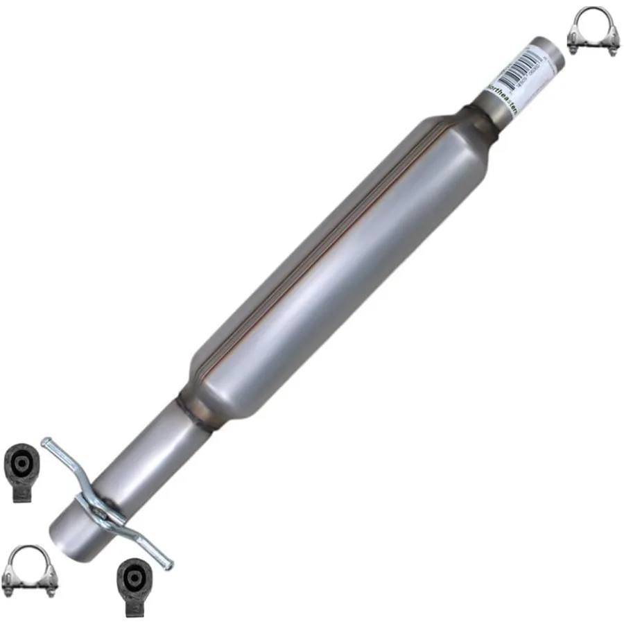 Exhaust Resonator Pipe Compatible for 2008-2012 Chevy Malibu 3.6L Stainless Steel Free Clamps and Hangers Included Direct-Fit A
Exhaust Resonator Pipe Compatible for 2008-2012 Chevy Malibu 3.6L Stainless Steel Free Clamps and Hangers Included Direct-Fit A