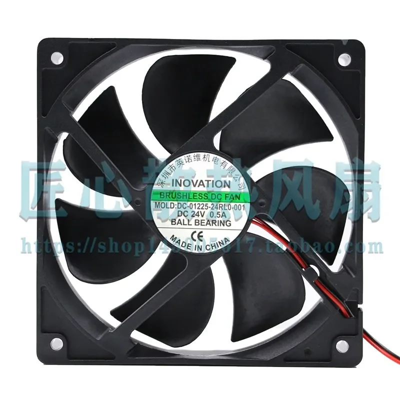INOVATION DC-01225-24RL0-001 DC 24V 0.5A 12cm Cooling Fan for Electronic Equipment
INOVATION DC-01225-24RL0-001 DC 24V 0.5A 12cm Cooling Fan for Electronic Equipment