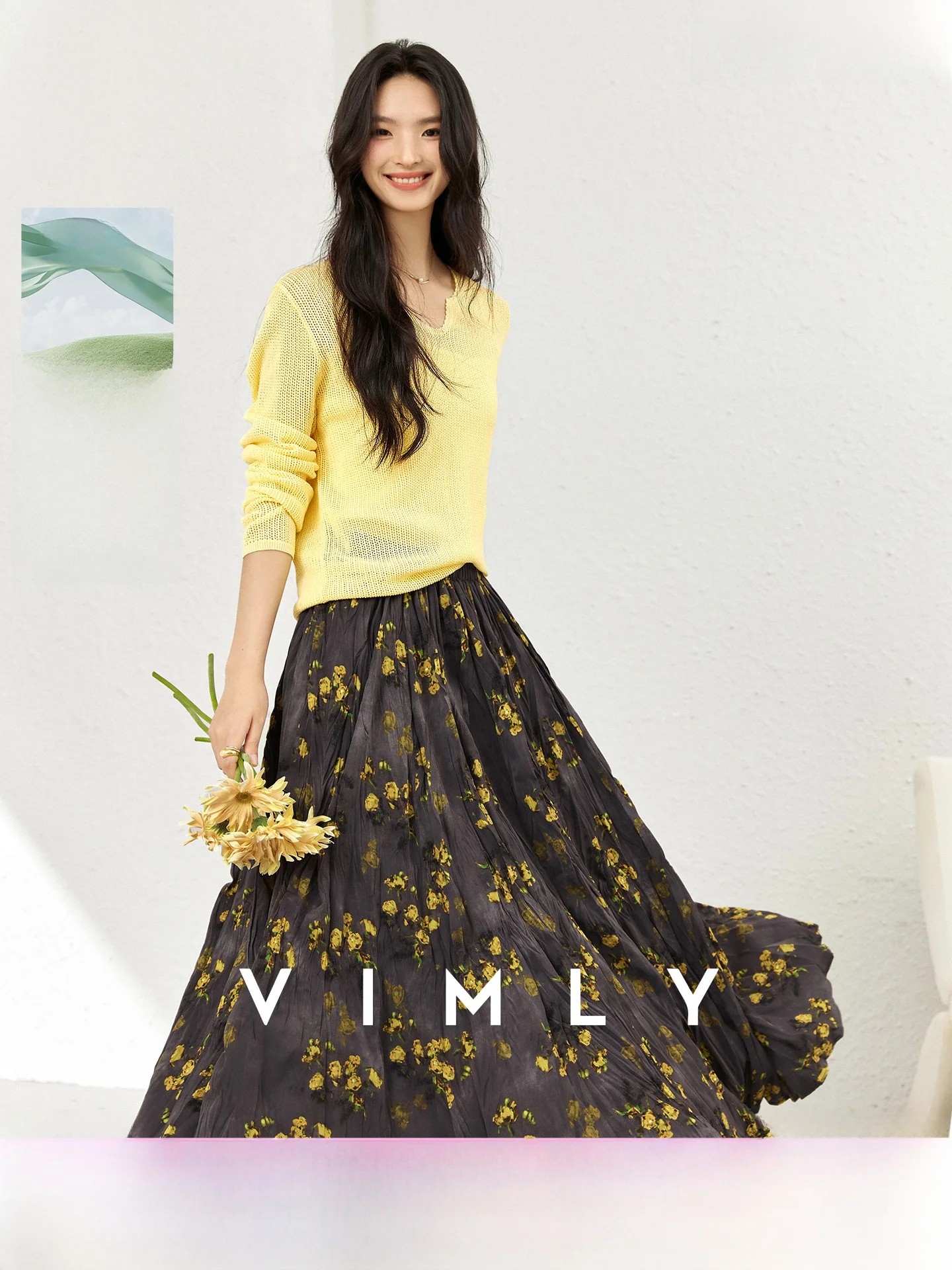 Yellow Hollow out Fashion Set Women's Long Sleeve Floral Print A-Line Skirt Two-Piece Suit Elegant Style Winter Season
Yellow Hollow out Fashion Set Women's Long Sleeve Floral Print A-Line Skirt Two-Piece Suit Elegant Style Winter Season
