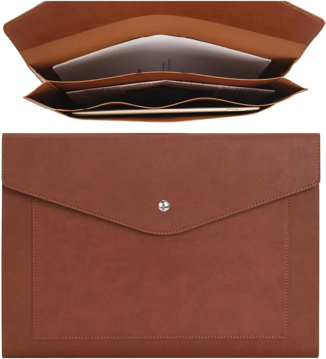 A4 Document File PU Leather Envelope Case Holder-Large Size Pockets for Paper Bills Stationery Tablet and PC
A4 Document File PU Leather Envelope Case Holder-Large Size Pockets for Paper Bills Stationery Tablet and PC