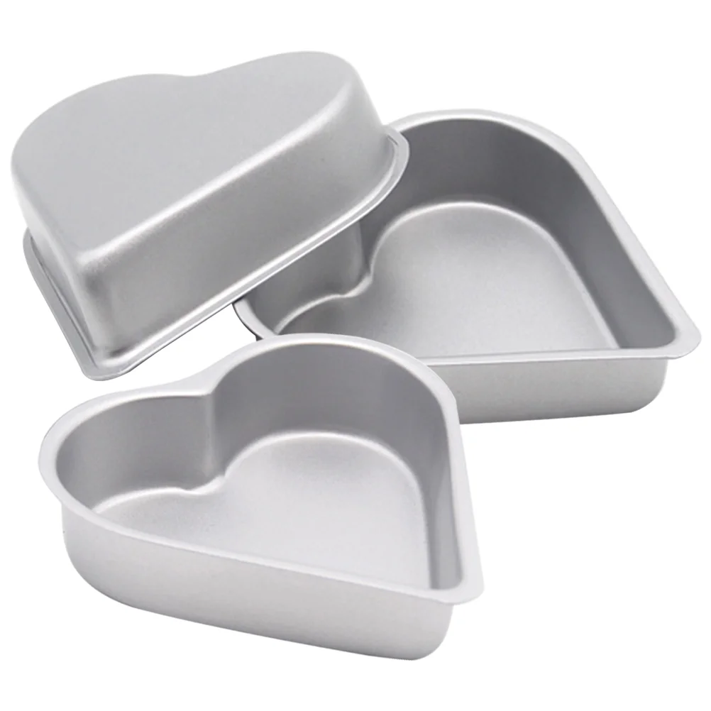 3 Pcs Heart Shaped Pudding Mold Baking Cake Pan High Carbon Steel Non Release Dessert Molds for Home Party Festivals
3 Pcs Heart Shaped Pudding Mold Baking Cake Pan High Carbon Steel Non Release Dessert Molds for Home Party Festivals