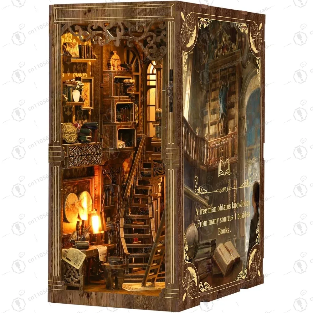3D Wooden Puzzles for Adults, DIY Miniature House Kit for Adults,Booknook with LED Light,Gifts for Book Lovers,Bookshelf Decor
3D Wooden Puzzles for Adults, DIY Miniature House Kit for Adults,Booknook with LED Light,Gifts for Book Lovers,Bookshelf Decor