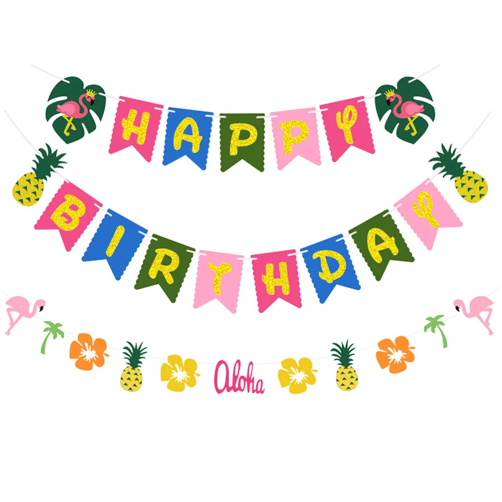 2 set Birthday Party Banner 2 Sets Felt Hawaiian Tropical Supplies Hanging Decor Lightweight Reusable Birthday Celebration
2 set Birthday Party Banner 2 Sets Felt Hawaiian Tropical Supplies Hanging Decor Lightweight Reusable Birthday Celebration