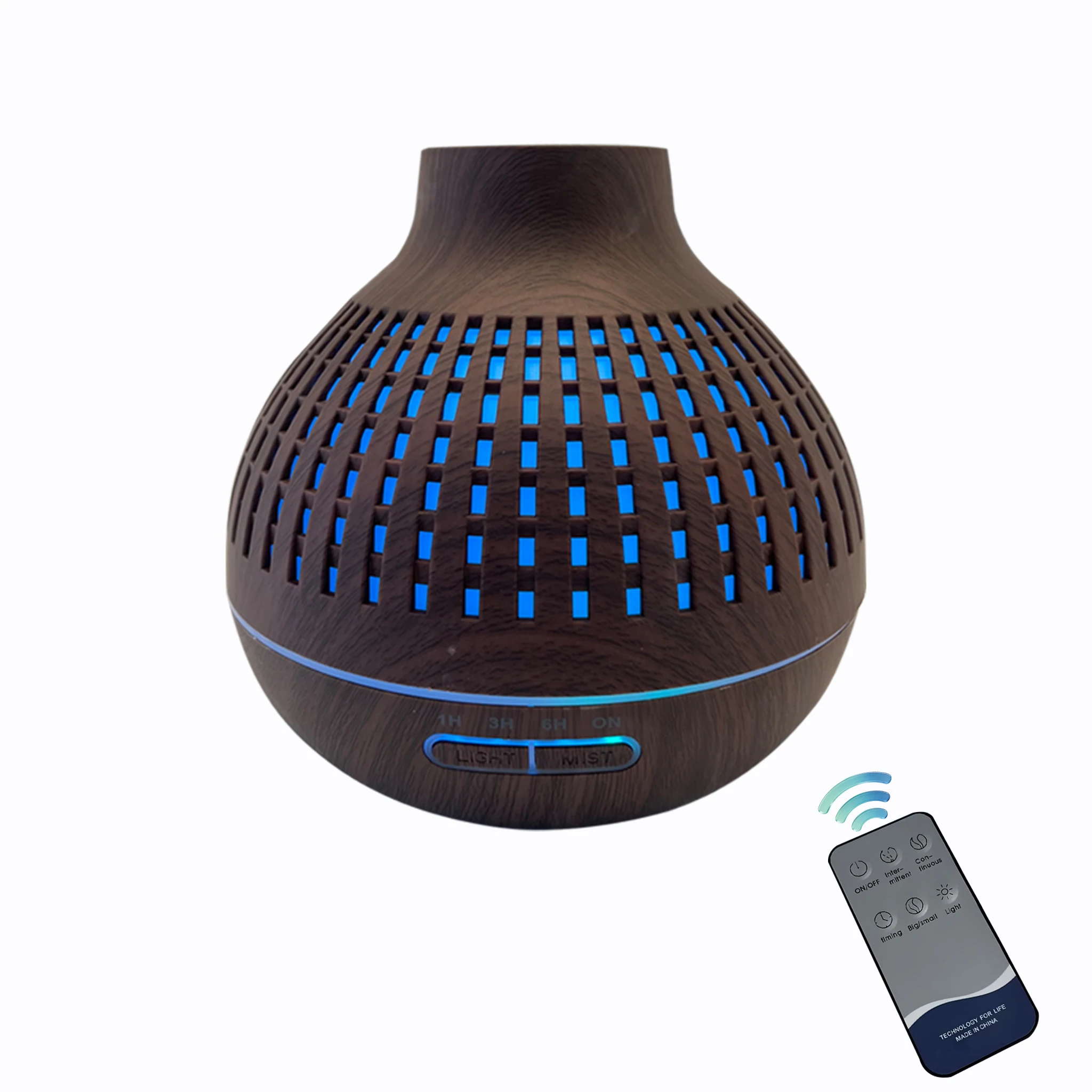 500ML Wooden Grain Essential Oil Diffuser Ultrasonic Air Humidifier Remote Control Multicolor 7 LED Night Lamp Cool Mist Aromath
500ML Wooden Grain Essential Oil Diffuser Ultrasonic Air Humidifier Remote Control Multicolor 7 LED Night Lamp Cool Mist Aromath
