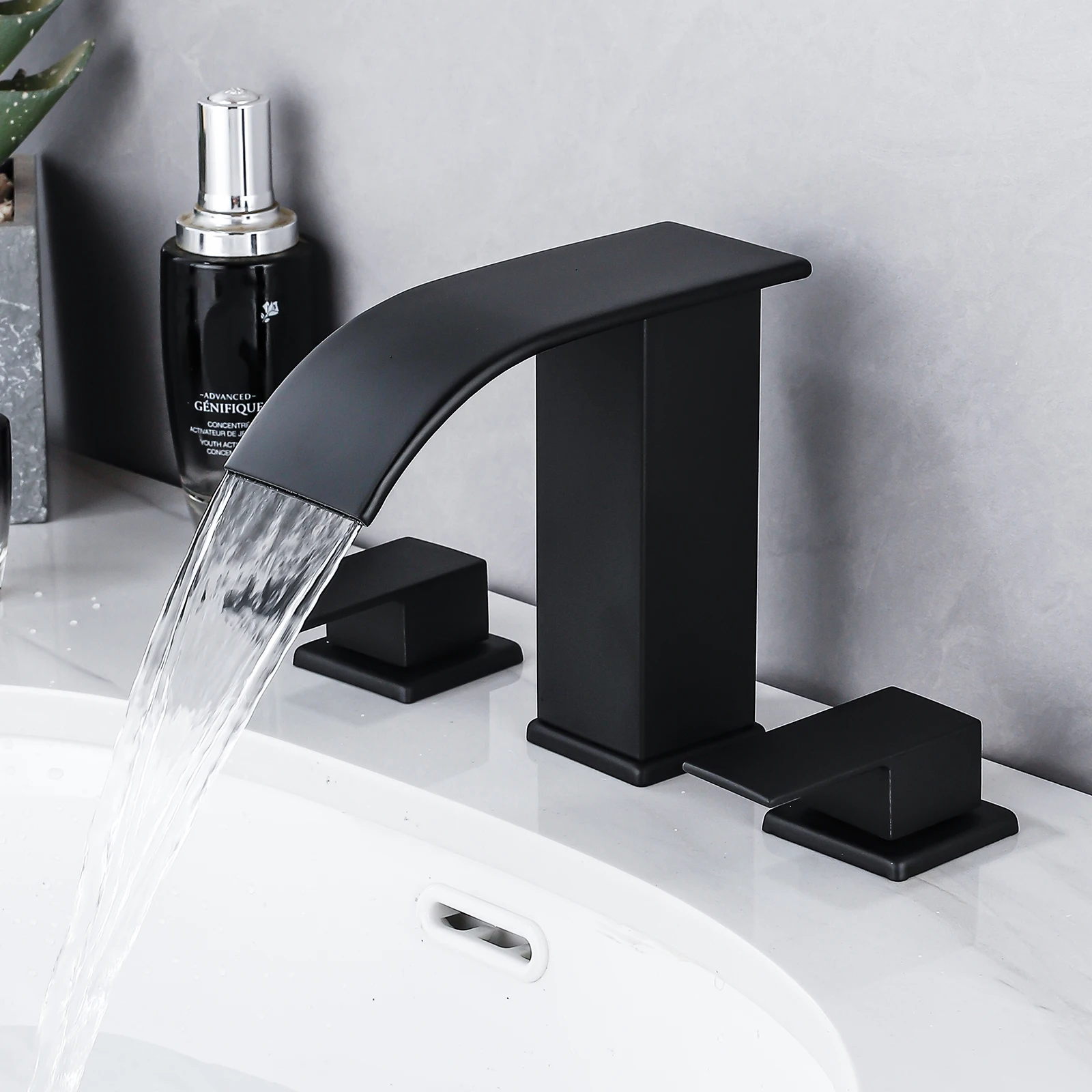 8 Inch Bathroom Sink Faucet 3 Hole Double Handle Stainless Steel Waterfall Tub Spout with Supply Lines Parts Hot& Cold Tap
8 Inch Bathroom Sink Faucet 3 Hole Double Handle Stainless Steel Waterfall Tub Spout with Supply Lines Parts Hot& Cold Tap