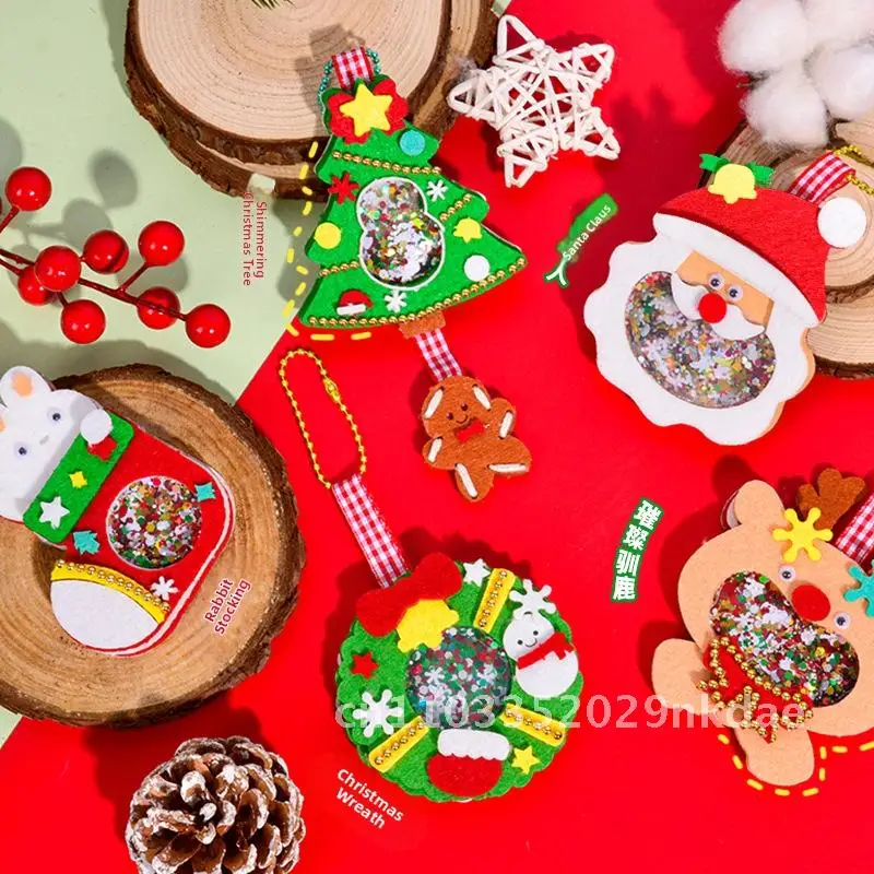 DIY Felt Rocking Christmas Hanging Decoration Material Bag Handmade Homemade Gift Pendant Children's Toy Set 27cm Gold Foil
DIY Felt Rocking Christmas Hanging Decoration Material Bag Handmade Homemade Gift Pendant Children's Toy Set 27cm Gold Foil