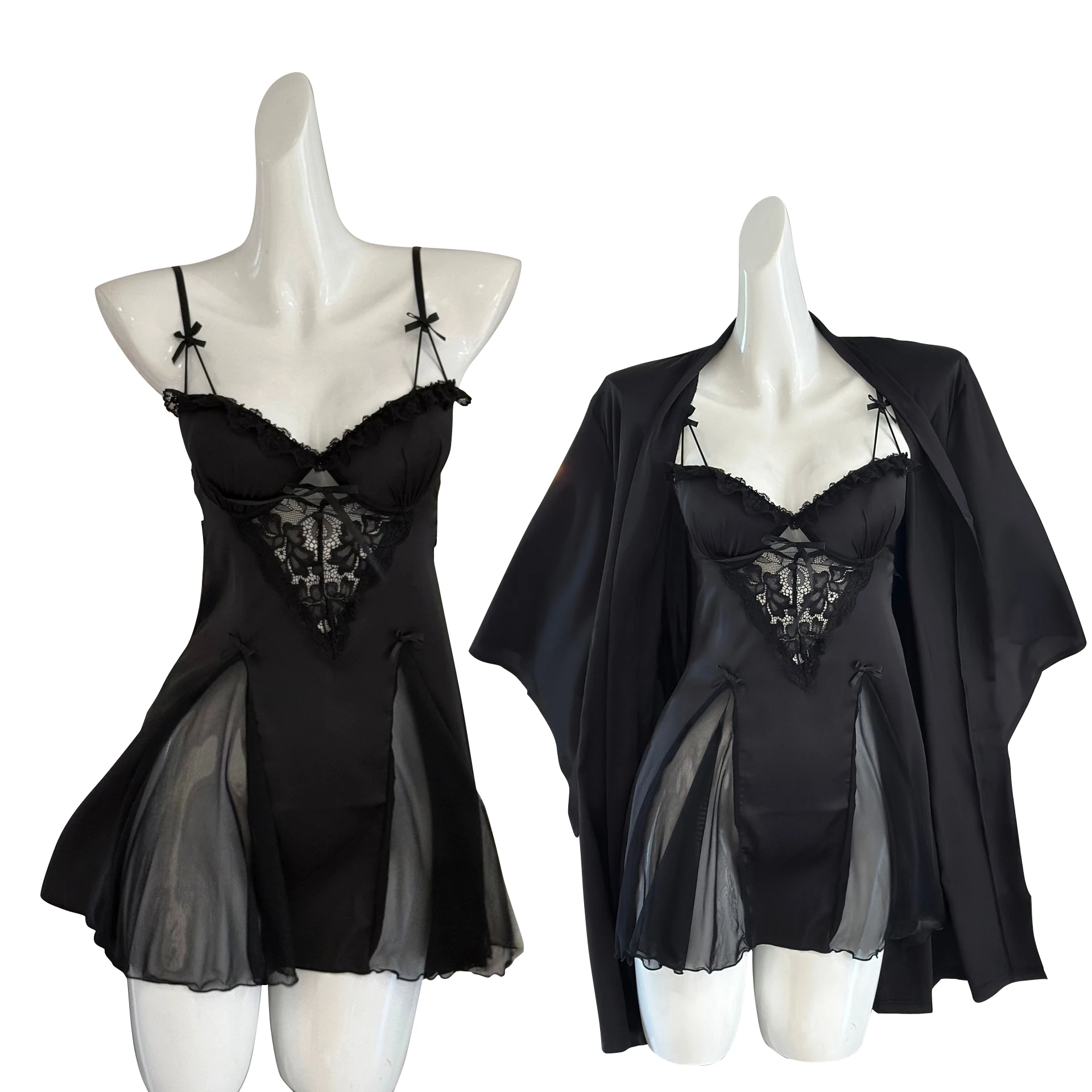 2026New Ice Silk Lace Trim Chemise Nightgown Women's Home Clothes Sexy Strap Sleepwear Spring Summer Style Comfortable V Neck
2026New Ice Silk Lace Trim Chemise Nightgown Women's Home Clothes Sexy Strap Sleepwear Spring Summer Style Comfortable V Neck