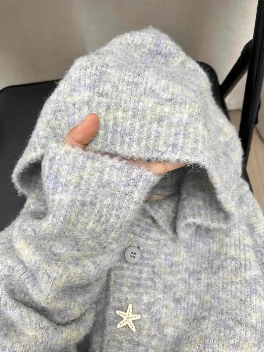Женские серые толстовки, кардиган, вязаный свитер, Harajuku, винтажные кашемировые свитера с длинными рукавами 2000-х годов Y2k, одежда больших размеров
Женские серые толстовки, кардиган, вязаный свитер, Harajuku, винтажные кашемировые свитера с длинными рукавами 2000-х годов Y2k, одежда больших размеров