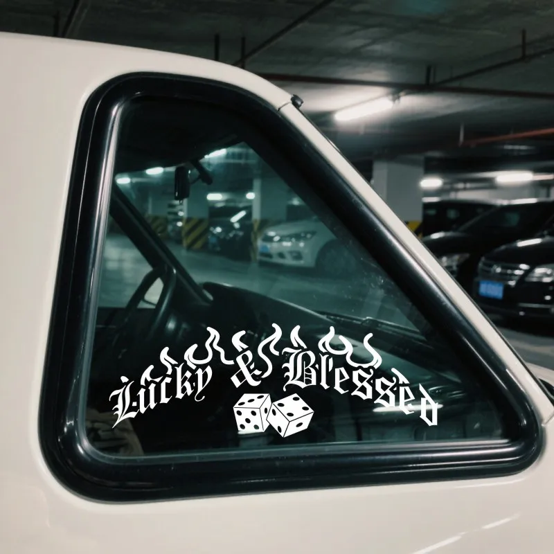 Lucky & Blessed автомобильная наклейка для лобового стекла, заднего окна, автомобильная наклейка JDM, виниловая графика, внешние аксессуары, виниловые наклейки 443
Lucky & Blessed автомобильная наклейка для лобового стекла, заднего окна, автомобильная наклейка JDM, виниловая графика, внешние аксессуары, виниловые наклейки 443