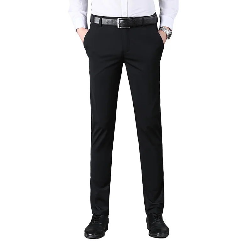Костюмные брюки мужские высококачественные официальные брюки Pantalone Hombre стрейч тонкие однотонные повседневные брюки модная новая мужская одежда
Костюмные брюки мужские высококачественные официальные брюки Pantalone Hombre стрейч тонкие однотонные повседневные брюки модная новая мужская одежда