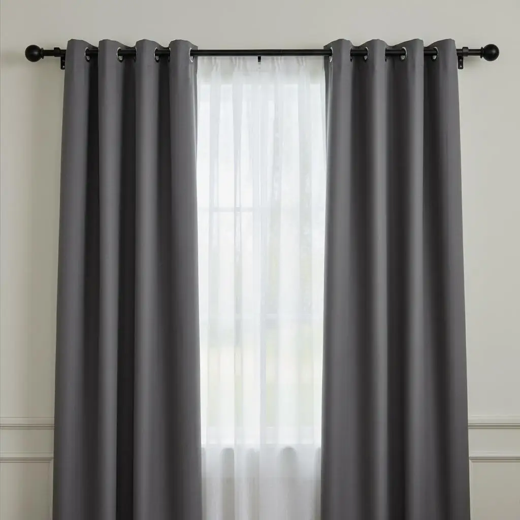 Dual Drapery Poles 36-72" For Bedroom Living Room Dining Room, 1" and 3/4" Diameter Adjustable Length Round Finials Matte
Dual Drapery Poles 36-72" For Bedroom Living Room Dining Room, 1" and 3/4" Diameter Adjustable Length Round Finials Matte
