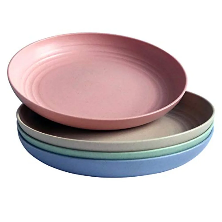 Lightweight Wheat Straw Plates - 4Pack Unbreakable Dishes and Plate Set, Dishwasher Microwave Safe Plates, Non-toxin, BPA Free
Lightweight Wheat Straw Plates - 4Pack Unbreakable Dishes and Plate Set, Dishwasher Microwave Safe Plates, Non-toxin, BPA Free