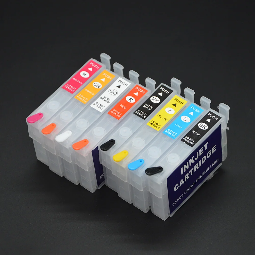 8Pcs/Set T324 T3240-T3249 Refill Ink Cartridge with Chip for Epson SureColor P400 Printer
8Pcs/Set T324 T3240-T3249 Refill Ink Cartridge with Chip for Epson SureColor P400 Printer