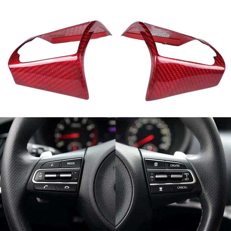 Steering Wheel Frame Trim Sticker Real Carbon Fiber Steering Wheel Panel Cover Decal Car Supplies For Kia Stinger CK 2017-2023
Steering Wheel Frame Trim Sticker Real Carbon Fiber Steering Wheel Panel Cover Decal Car Supplies For Kia Stinger CK 2017-2023